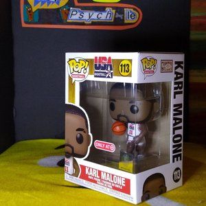 Karl Malone Team USA Hardwood Classics Target Exclusive NBA Funko Pop 113 NIB